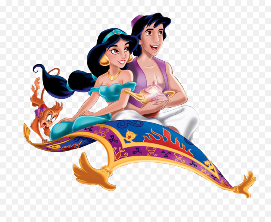 Aladdin Alladin E Jasmine 4 Png - Aladdin Flying Carpet,Jasmine Png