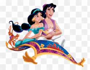 Aladdin Alladin E Jasmine 4 Png - Aladdin Flying Carpet,Jasmine Png