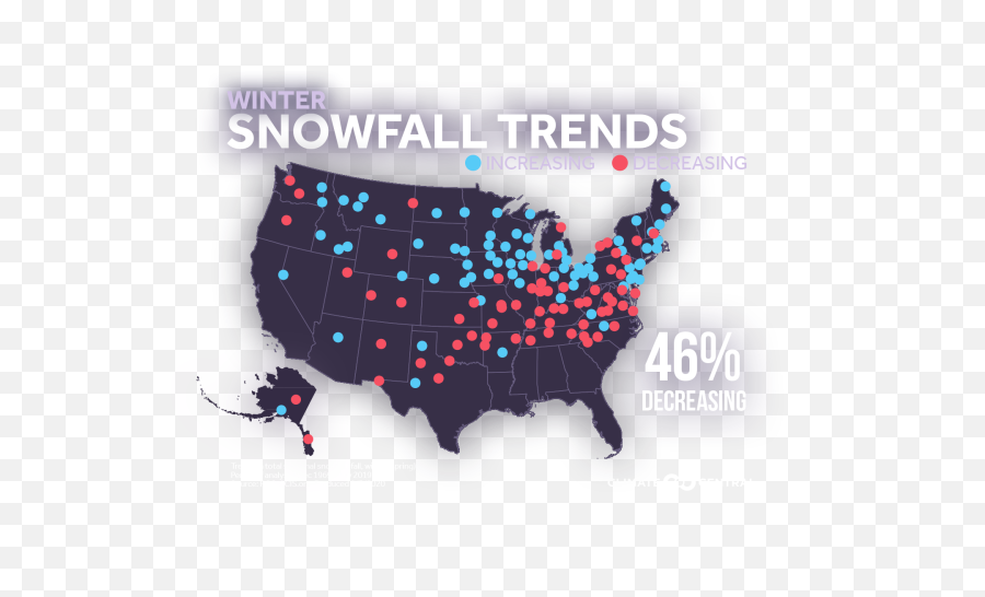 Changing Seasonal Snowfall And Climate Change Mystatelinecom - Potomac River On A Map Png,Snow Effect Png