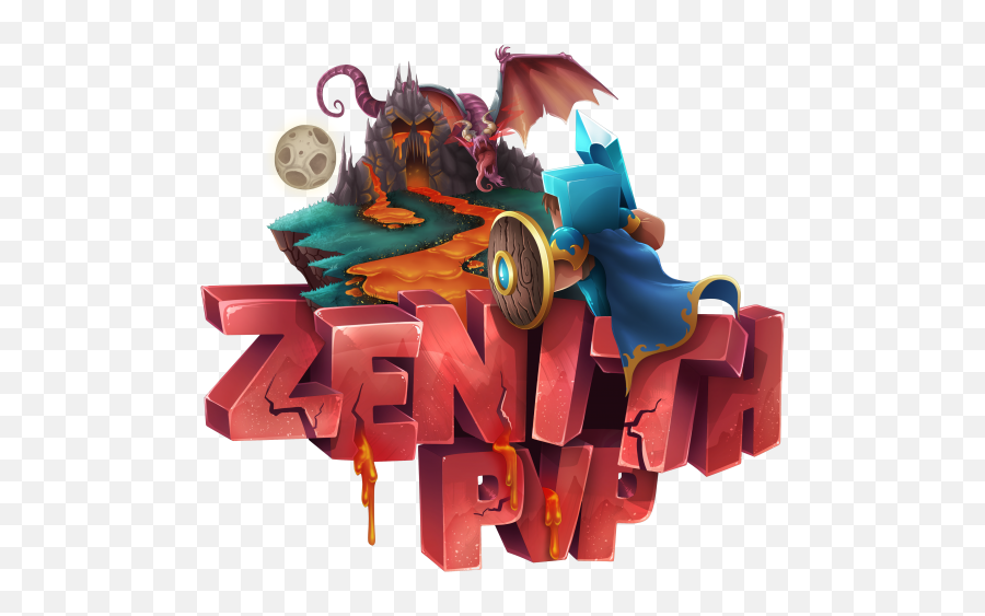 Zenith Pvp - 1500 Ftop Minecraft Server Illustration Png,Minecraft Logo Images