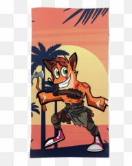 Toalha Krashtos God Of Woah De Jogo Velho Colab55 - Cartoon Png,Crash Bandicoot Woah Png
