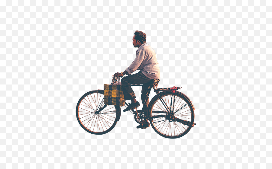 Download Person Riding Bike Png - Indian Man Riding Bicycle Person Riding Bicycle India,Bike Rider Png