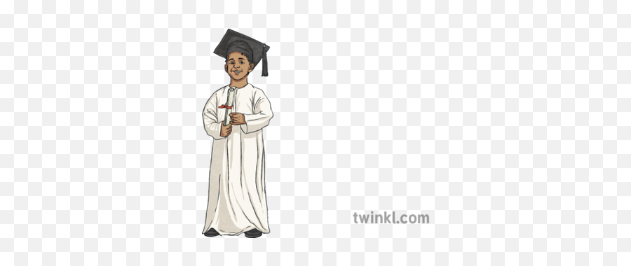 Emirati Student Boy Graduate Mortar Board Person School - Academic Dress Png,Mortarboard Png