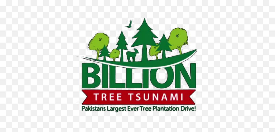 Billion Tree Tsunami Logo - Clip Art Png,Tree Logo Png