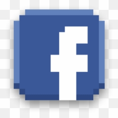 8 Bit Facebook Icon Hd Png Download - Vector Logo 3d
