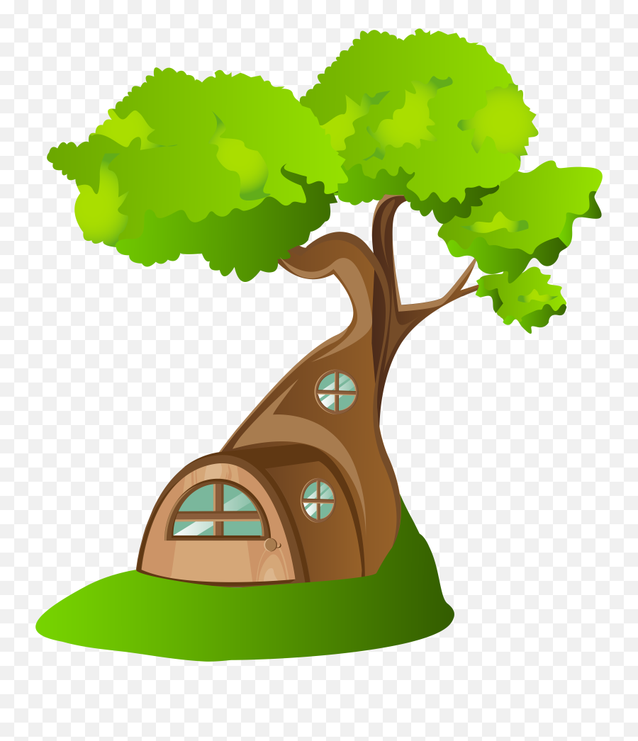 Tree House Clipart Png - Tree House Png,House Cartoon Png