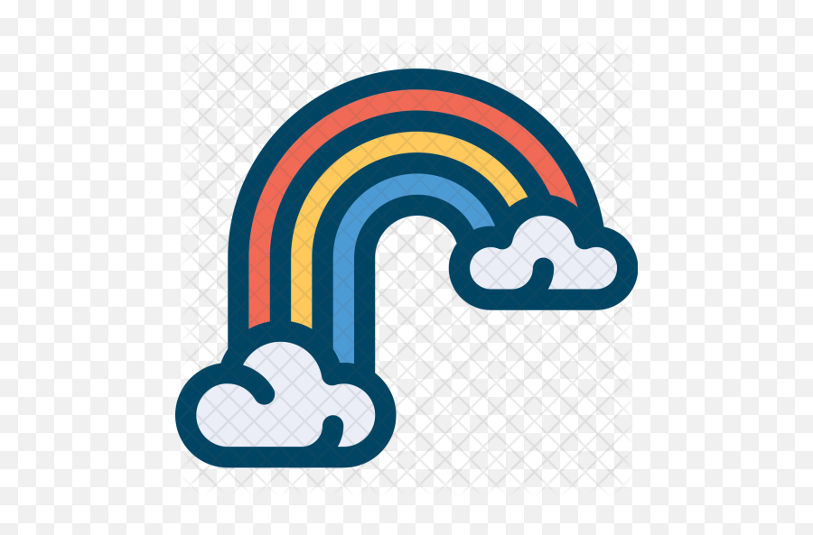 Rainbow Icon Cartoon Royalty Free Vector Image - Sky Cartoon Rainbow Vector Png,Rainbow Vector Png
