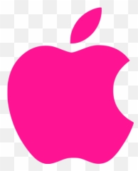 Deep Pink Apple Icon - Free Deep Pink Site Logo Icons Pink Apple Logo Png,Apple Logo.png