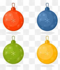 Christmas Tree Balls Clipart - Christmas Day Png,Christmas Balls Png