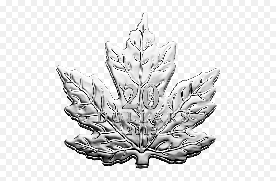 Fine Silver Coin U2013 The Canadian Maple Leaf 2015 - Maple Leaf Silver Png,Canadian Leaf Png