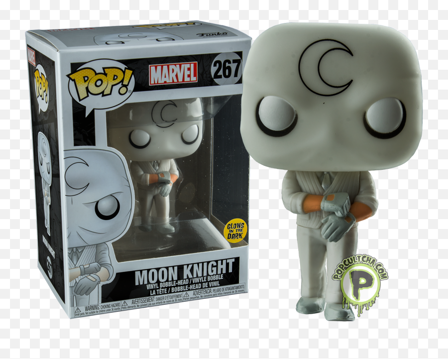 Funko Pop Moon Knight Glow In The Dark - Moon Knight Funko Pop Glow In The Dark Png,Moon Knight Logo