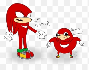 Download If Knuckles Meets With Ugandan - The Echidna png
