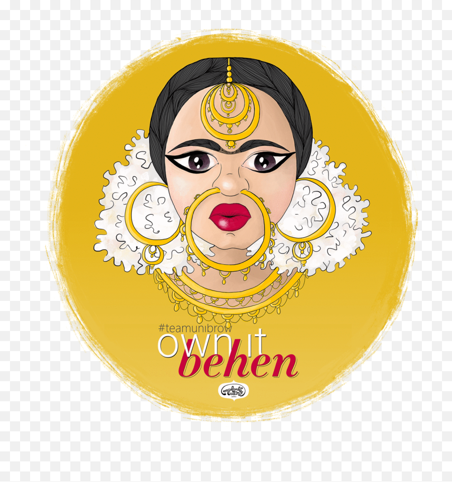 Own It Behen Vinyl Wall Decal - Happy Png,Unibrow Png