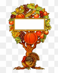 Clip Freeuse Download Happy Girl - Vintage Thanksgiving Clipart png