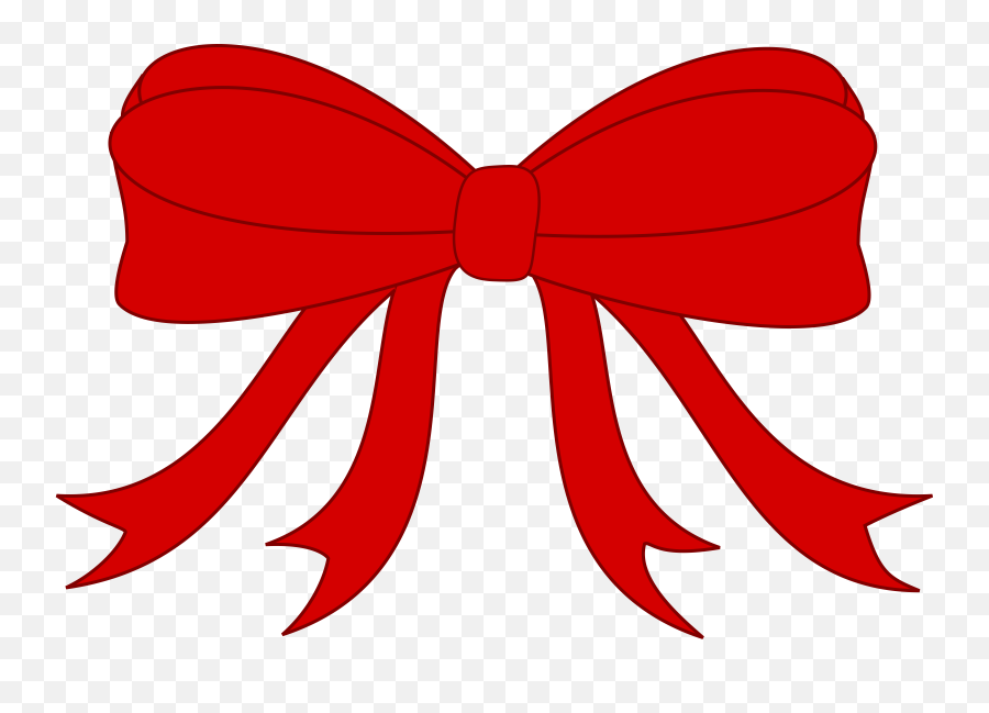Red Gift Bow Free Svg - Red Ribbon Clipart Png,Present Bow Png