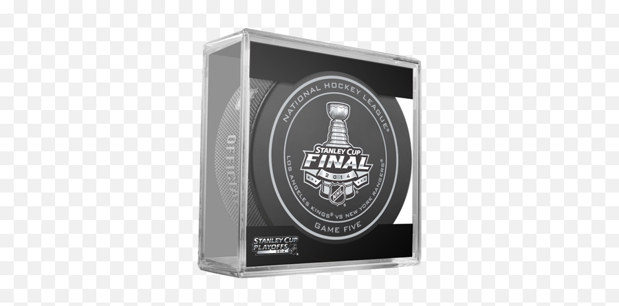 Los Angeles Kings Stanley Cup Final Game 5 Cubed Puck - Hockey Fights Cancer Puck Png,Stanley Cup Logo