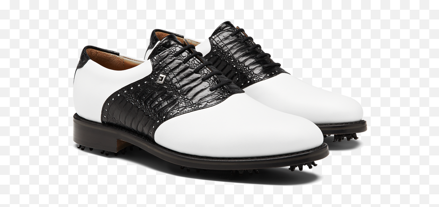 Footjoy Classic White Golf Shoes Off - Lace Up Png,Footjoy Icon White Saddle