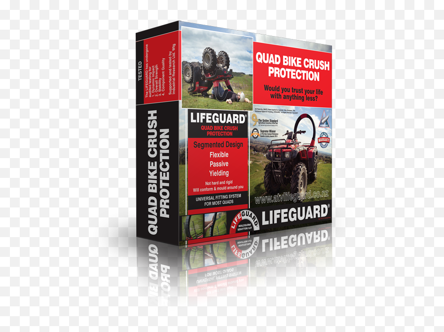 Atv Lifeguard - Award Winning Atv Quad Bike Roll Over Lifeguard Nz Atv Png,Quad Bike Icon