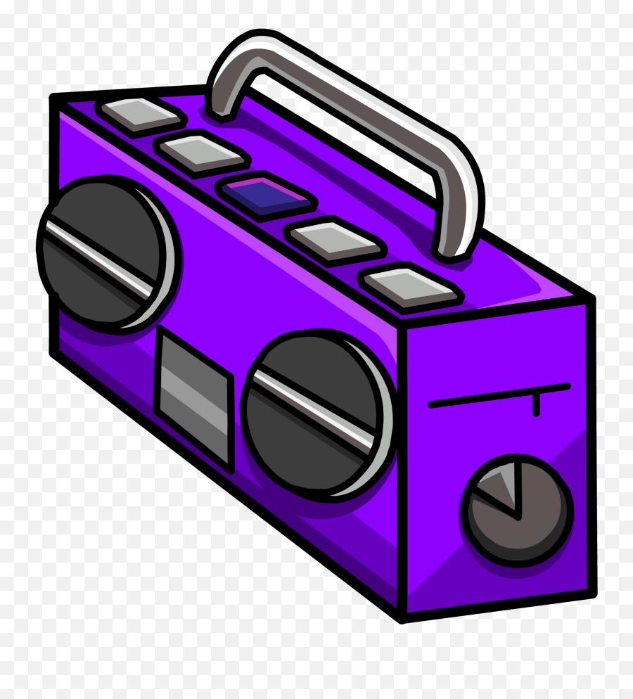 Purple Boombox - Club Penguin Boombox Png,Boom Box Png