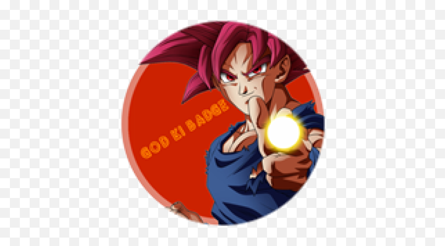 God Ki Badge - Roblox Goku Super Saiyan God Amino Edit Png,Goku Black Icon