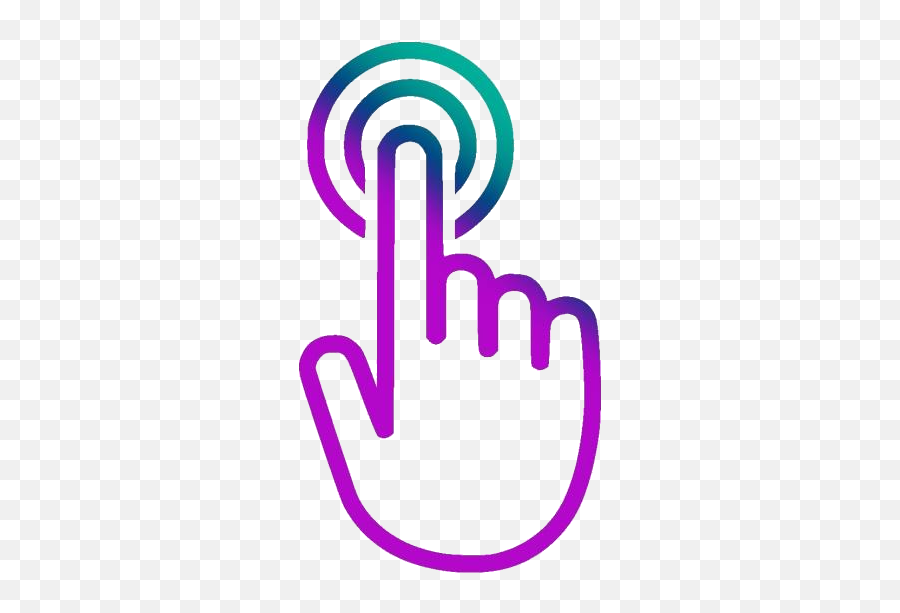 Finger Icon Png Hd Images Stickers Vectors - Touch Hand Icon Png,Fingure Icon