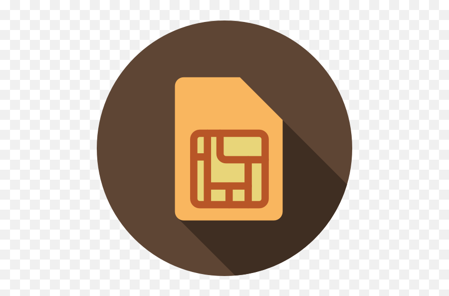 Sim Card Device Memory Storage Electronics Icon - Sim Card Transparent Round Icon Png,Memory Card Icon