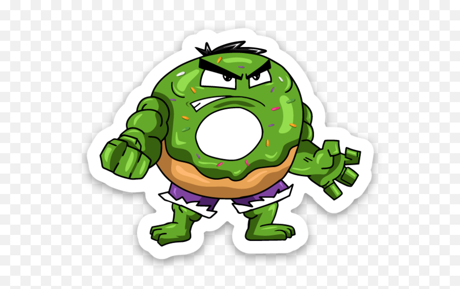 Incredible Bulk Donut - Vinyl Sticker Fictional Character Png,Pvz 2 Icon