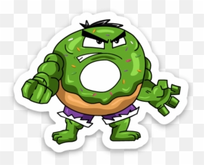 Incredible Bulk Donut - Vinyl Sticker Fictional Character png