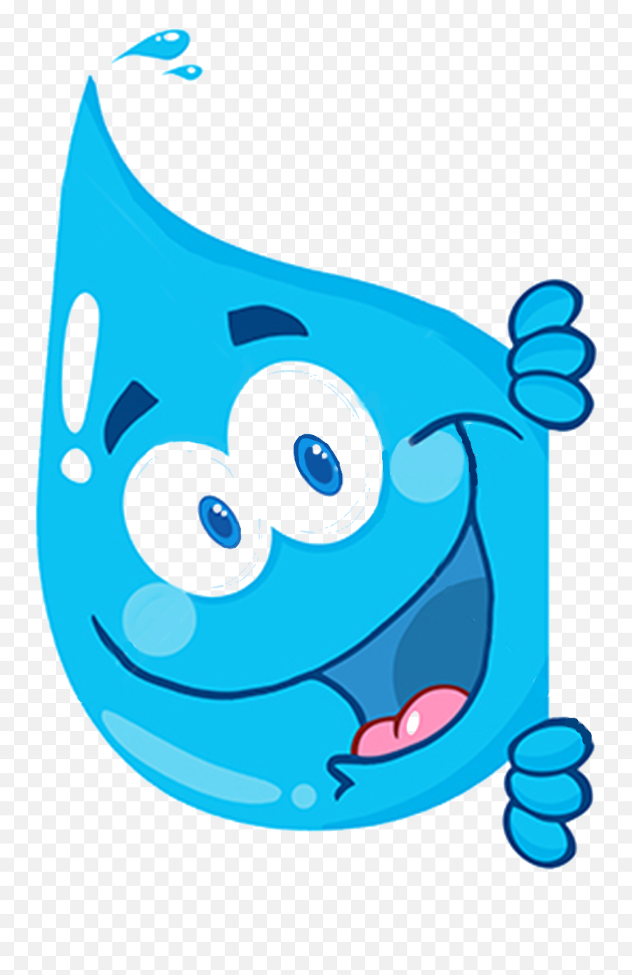 Drop Water Clip Art - Cartoon Water Drops Png Download Cute Water Drop Cartoon,Water Droplet Png