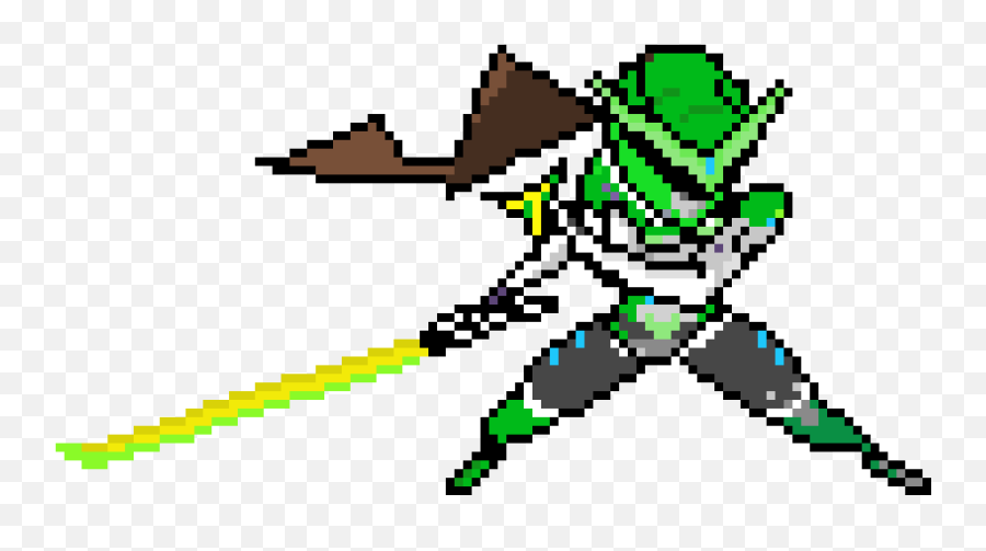 Pixel Art Gallery - Genji Pixel Art Png,Genji Ult Icon