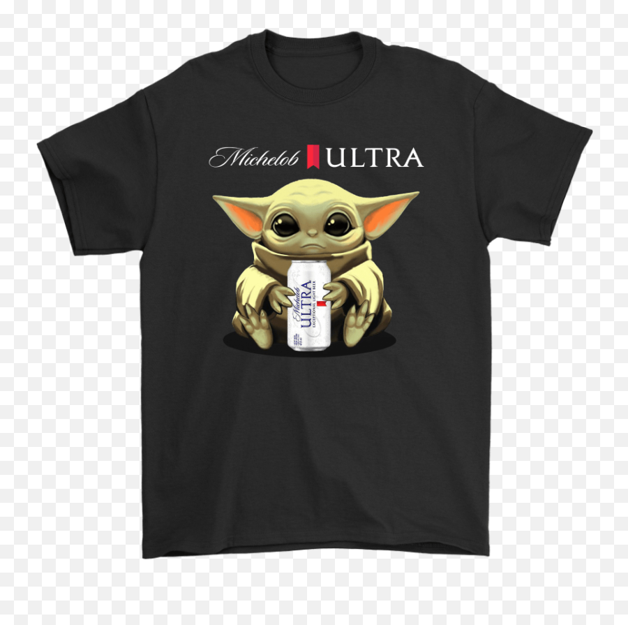 Baby Yoda Hugs Michelob Ultra Beer Star Wars Shirts Geek - Baby Yoda Hug Michelob Ultra Png,Michelob Ultra Png