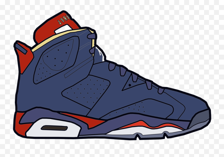 Jumpman Air Jordan Shoe Drawing Sneakers - Cartoon Shoes Png,Jordan Png