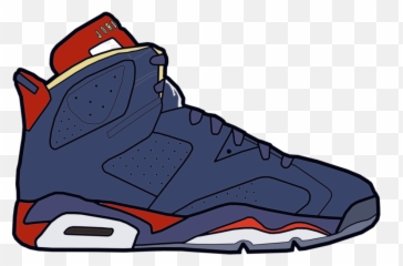 Jumpman Air Jordan Shoe Drawing Sneakers - Cartoon Shoes Png,Jordan Png