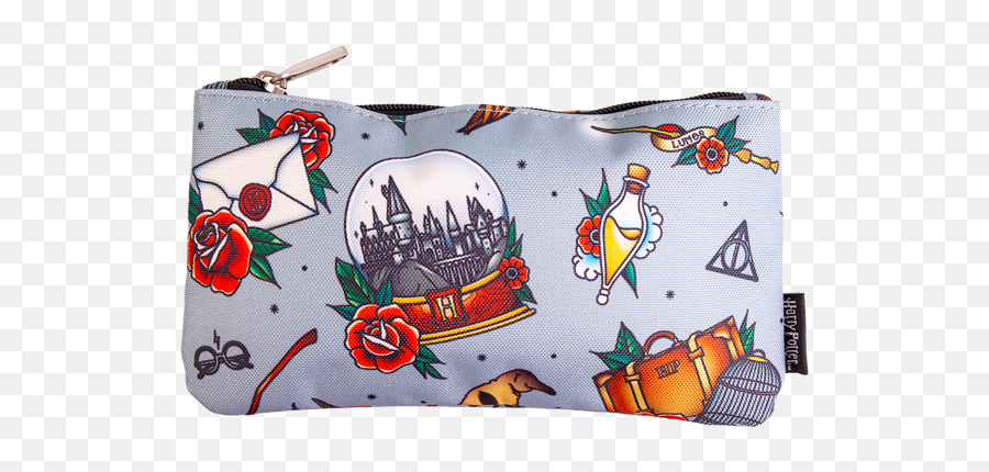 Harry Potter - Magical Objects Tattoo Loungefly Pencil Case Coin Purse Png,Harry Potter Scar Png