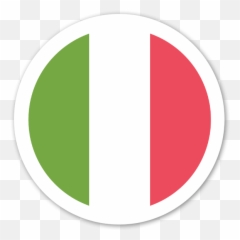 Download Hd Italy Flag Sticker - Italian Circle Png Stickers