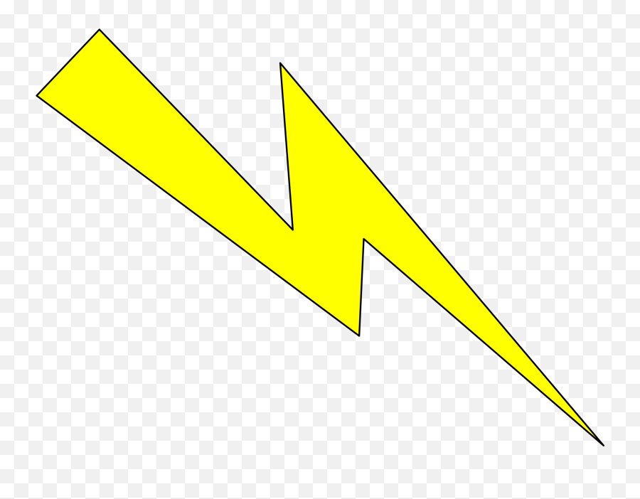 Lightning Png Image - Yellow And Black Lightning Bolt,Yellow Lightning Png