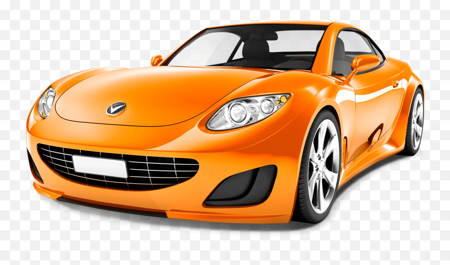Orange Sports Car Png Transparent - Sports Car Clipart Png,Car Clip Art Png