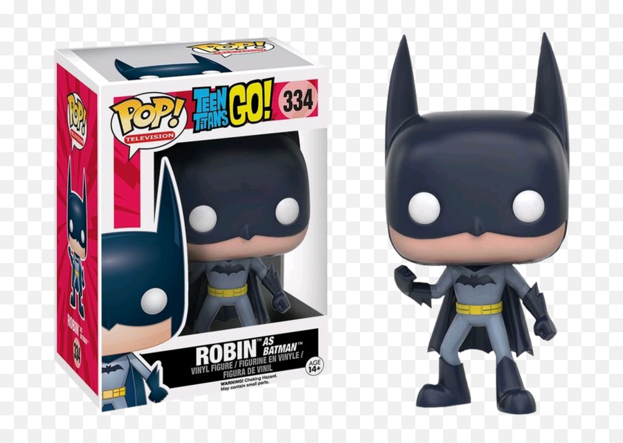 Teen Titans Go - Robin As Batman Pop Vinyl Figure Funko Pop Teen Titans Png,Batman And Robin Png