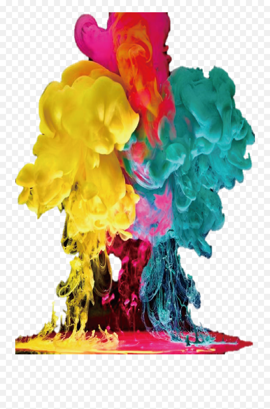 Rendering Color Ink Png Download - 12381549 Free Png Colored Ink,Yellow Smoke Png