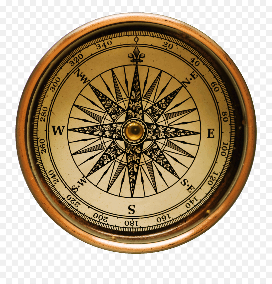 Vintage Compass Transparent Png - Transparent Old Compass,Compass Transparent Background
