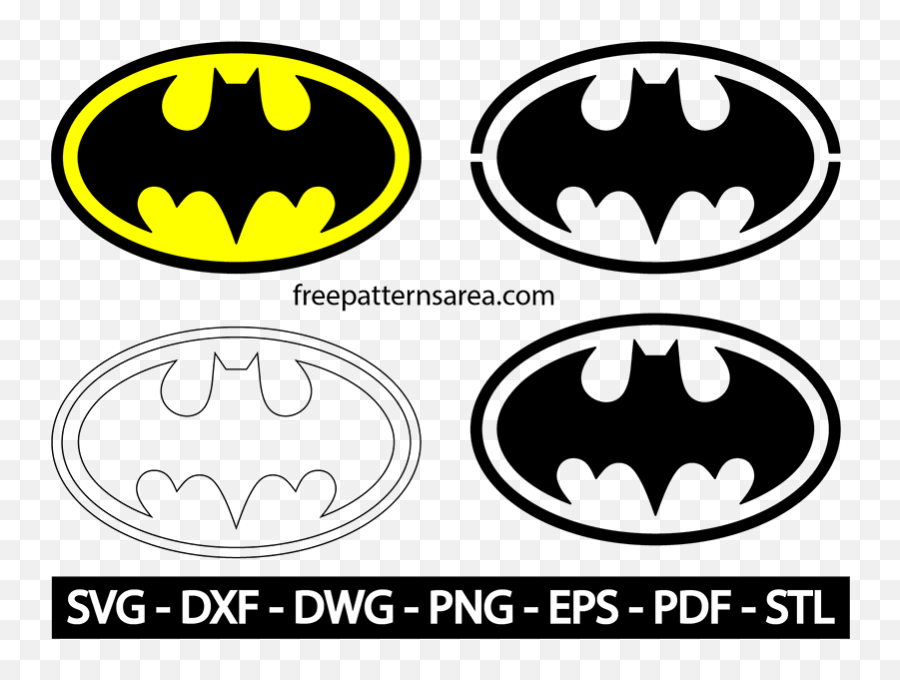 Silhouette Stencil Vector - Free Svg Batman Logo Png,Batman Logo Vector