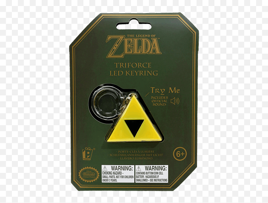 The Legend Of Zelda - Triforce Led Keyring With Sound Triforce Led Keyring Png,Triforce Png