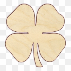 Download Four Leaf Clover - Fourleaf PNG Image with Wood