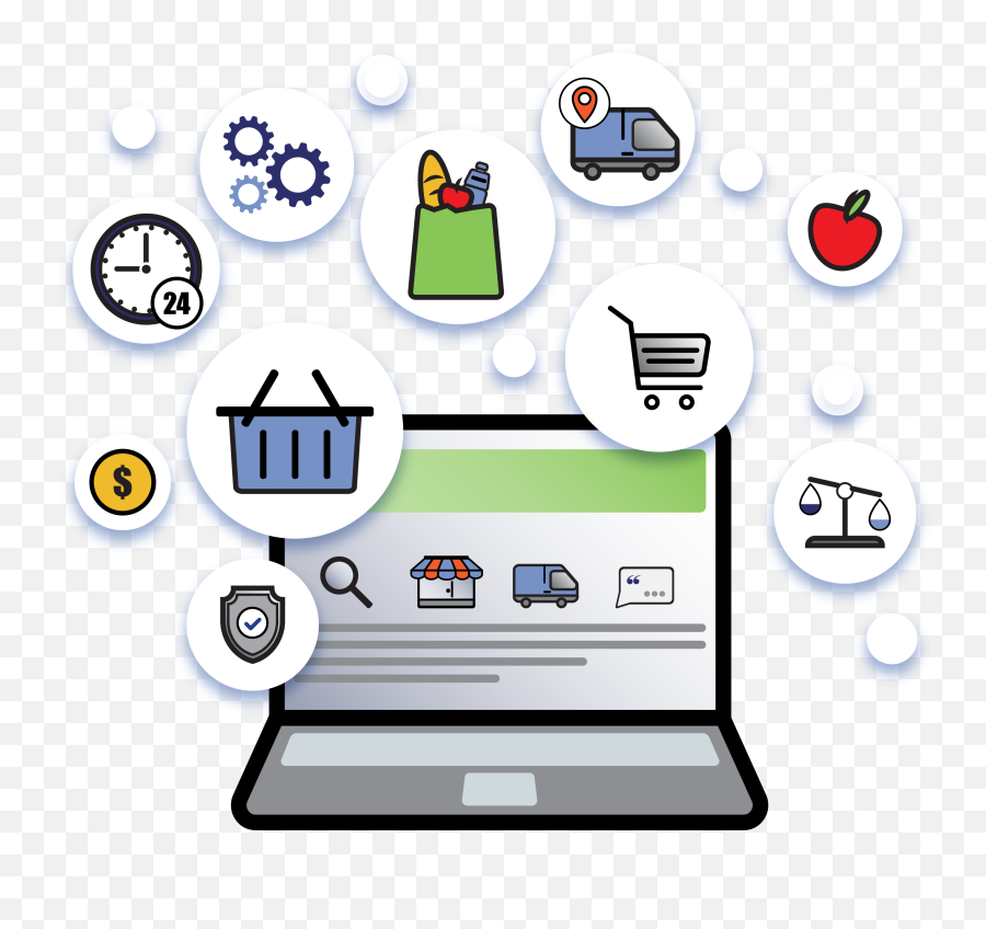 Storedynamics - Cloud Pos Solution Cartoon Png,Grocery Png