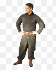 Download Black Ragnar Chainmail Hauberk - Medieval Chainmail Pants Png,Chainmail Png