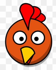 Chicken Head Clipart - Green Chicken Cartoon Png,Chicken Head Png