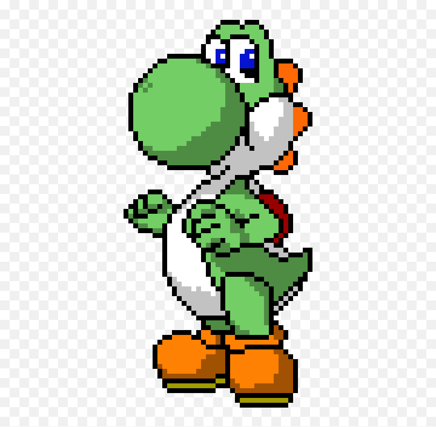 Pixel Art Mario Yoshi - Super Mario Yoshi Pixel Png,Pixel Mario Transparent