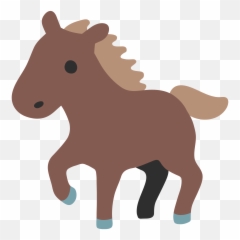 Download Hd Little Horse Emoji - Android Horse Emoji Png,Horse Emoji Png