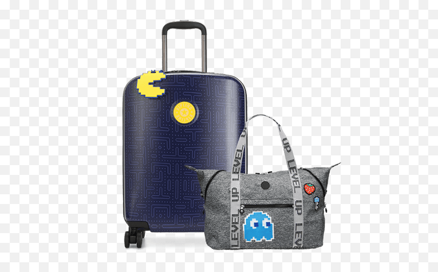 Kipling U0026 Pac - Man Collection Kipling Pac Man Luggage Png,Pac Man Transparent