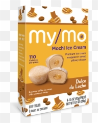 Dulce De Leche Mymo Mochi Ice Cream - Cookies And Cream Mochi Png,Leche Png